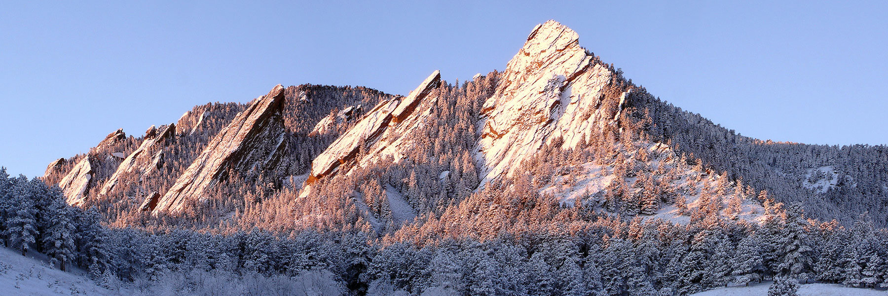 Boulder Flatirons mountains